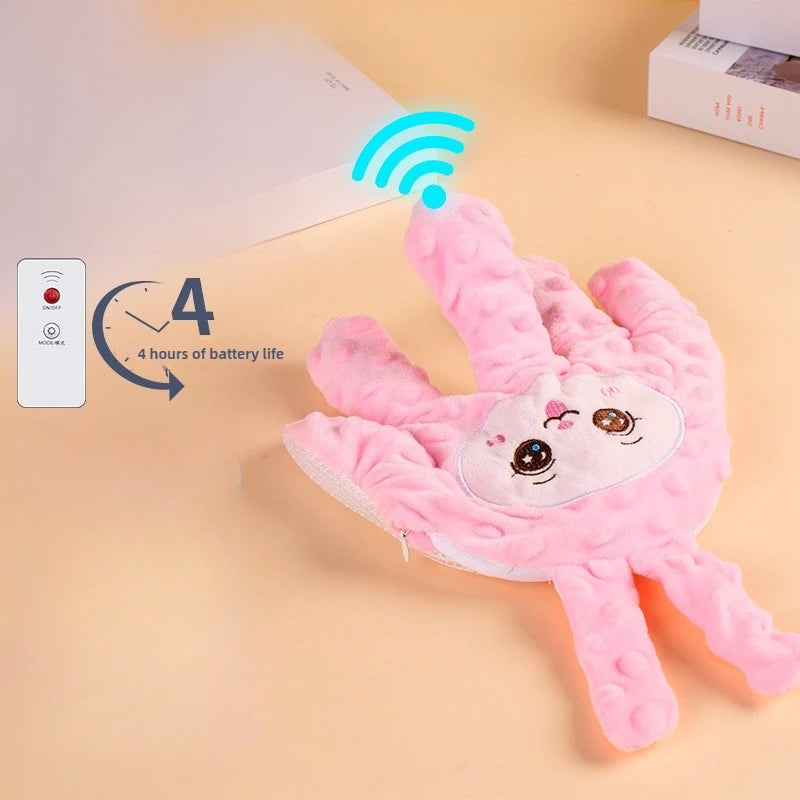 Urso Calmante Anti-Cólica com Vibração e Controle Remoto | Sono Tranquilo do Bebê
