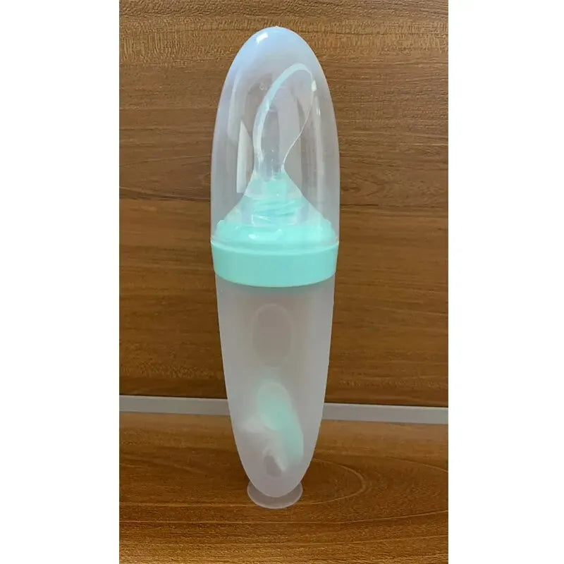 Garrafa de Silicone com Colher dosadora